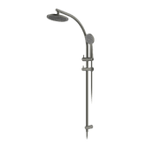 Abey Gareth Ashton Curve Rail and Shower Two In One Shower System - Gun Metal